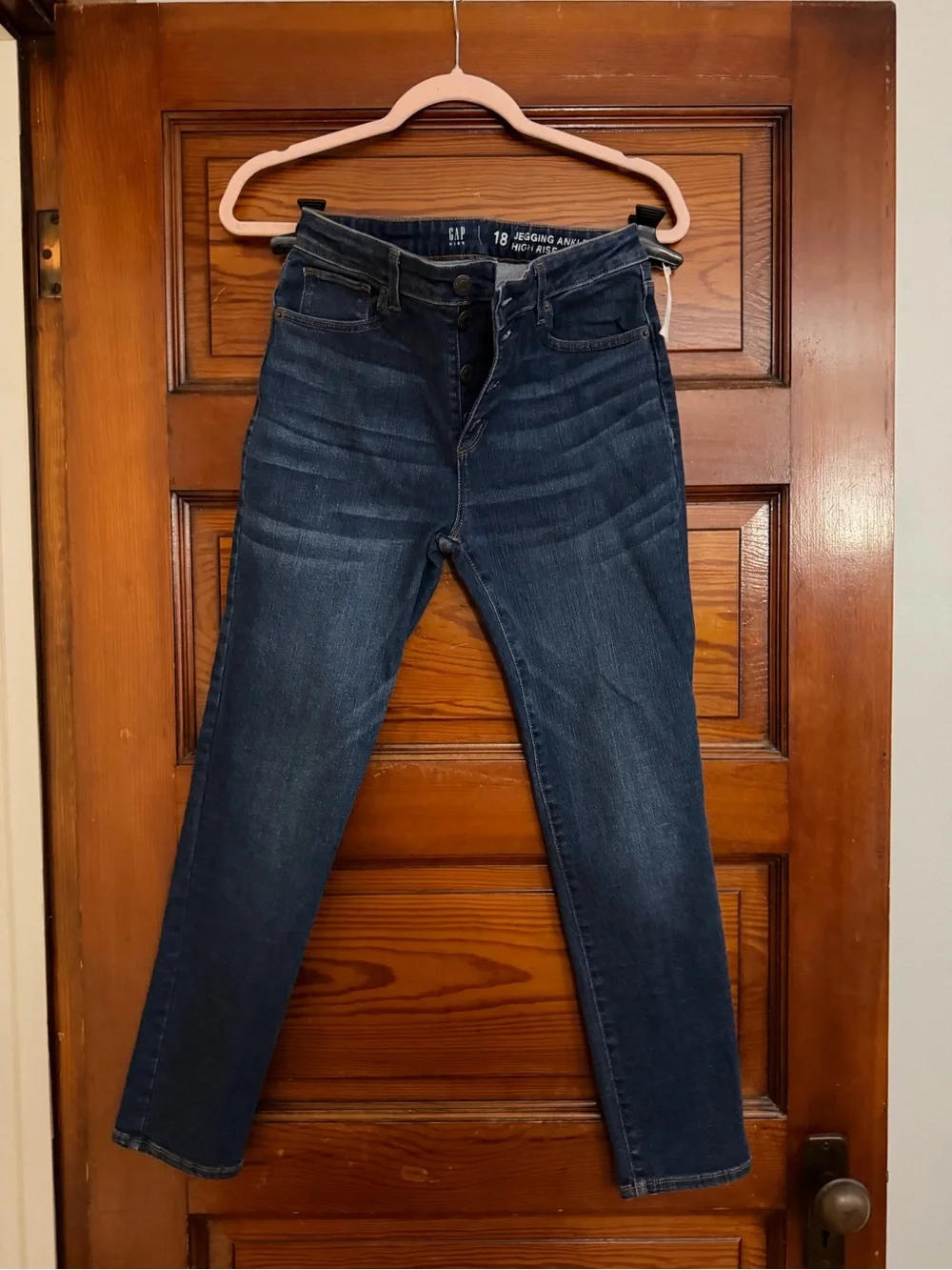 GAP Dark Blue Kids High-Rise Jegging Ankle Jeans